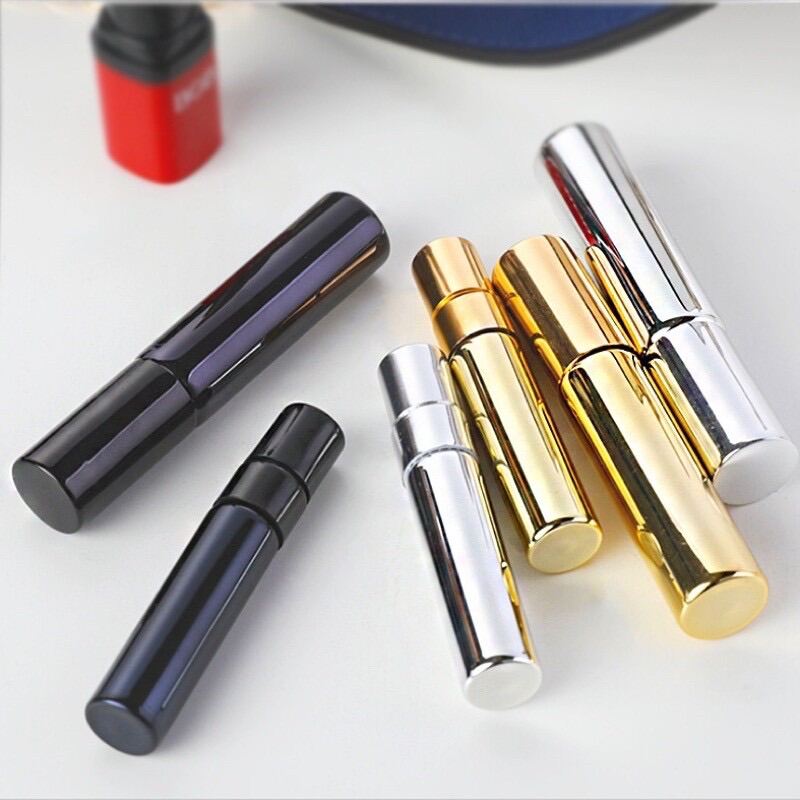 10ml Spray Bottle Perfume Bottle UV Plating Glass Refillable With Aluminum Atomizer