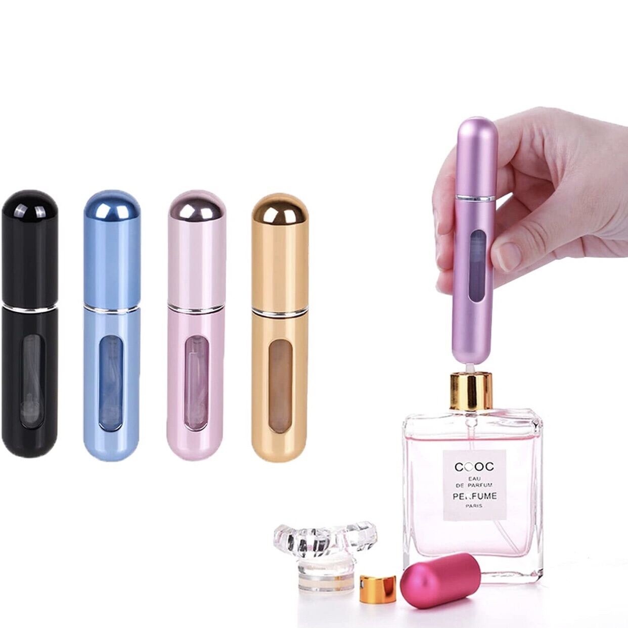 Portable Travel Size Perfume Refill Atomizer Bottle Mini Spray Perfume 5ml