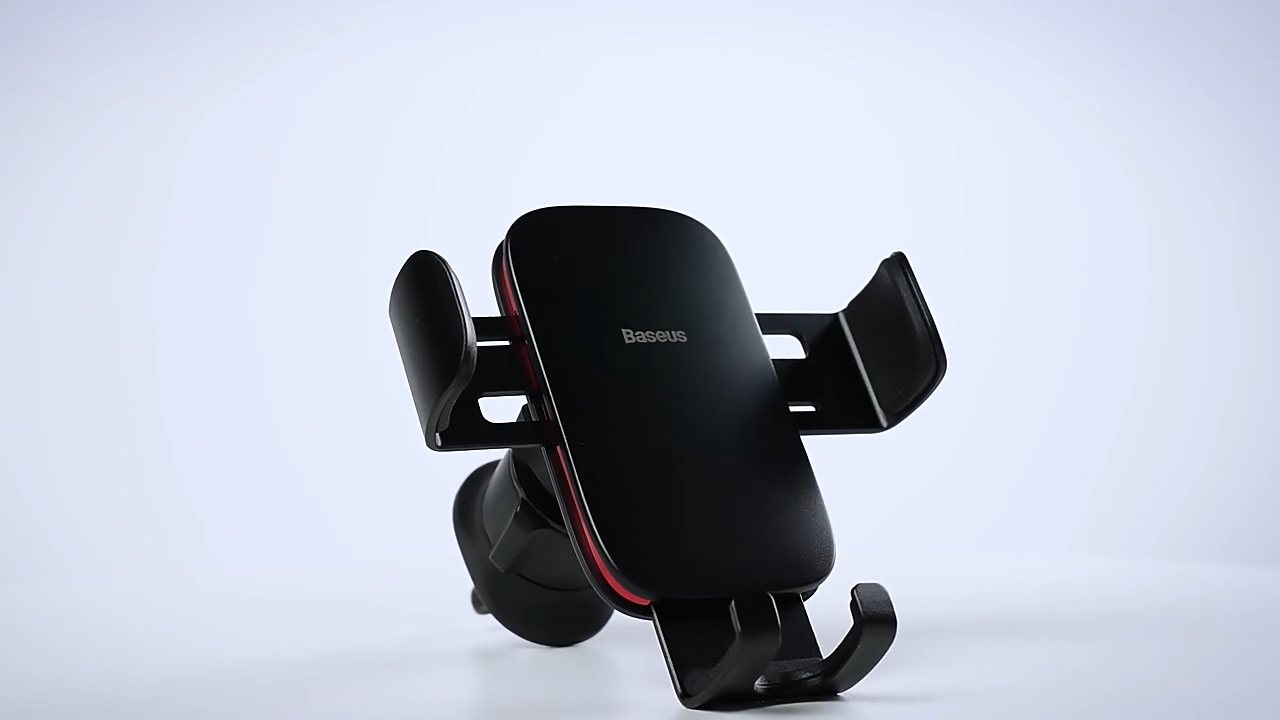 Baseus Car Phone Holder Aircon Vent Gravity Car Mount Metal Age Ⅱ Anti-shake Steel Hook for 4.7-6.7 inch Mobile Phones (Air Outlet Version)