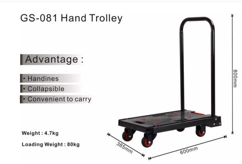 Foldable hand trolley load weight 100KG / factory sales and fast delivery / high quality/Local Warranty