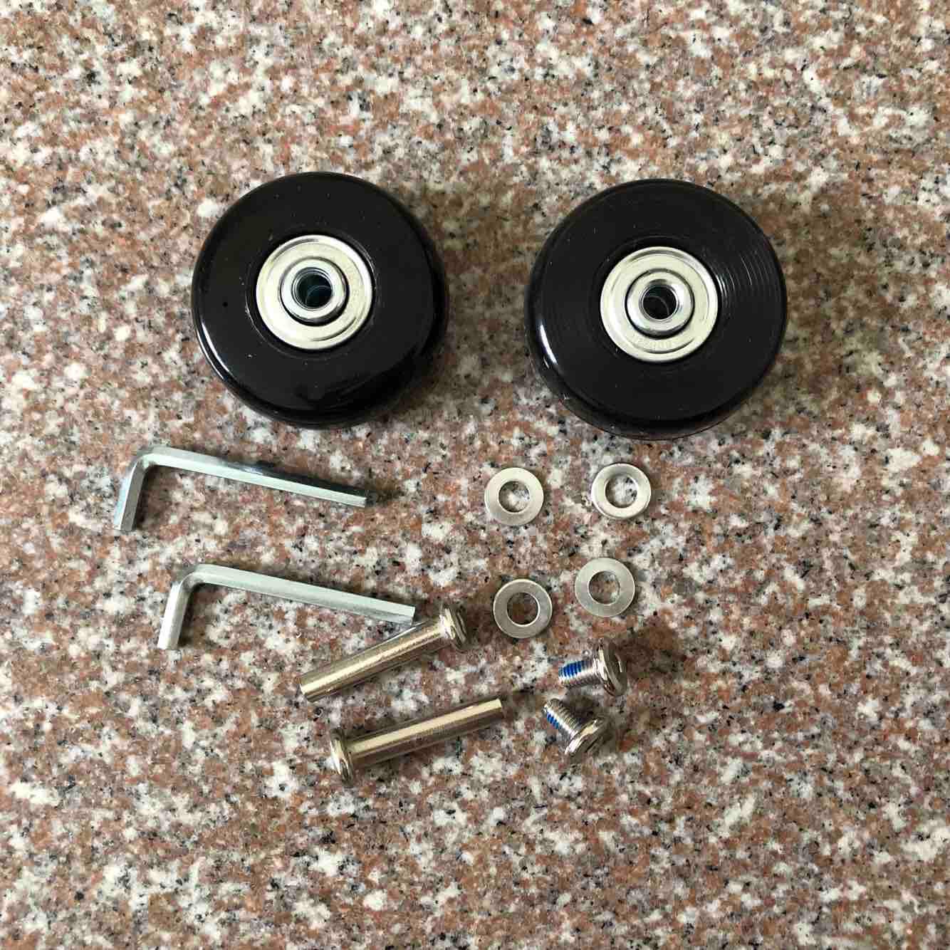 Local Seller Set of Luggage Suitcase Replacement Wheels Packaged With Wrench Bearing Screws OD 60*18mm