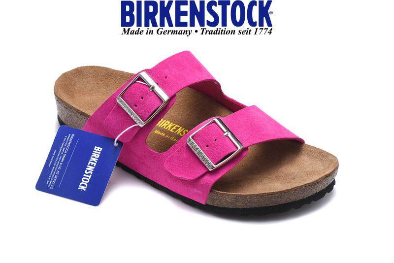 PayDay Discount Legit Germany BirkenstocksˉBK Birk Birkens Arizona Slippers Birkenstockss® Arizona Sandals Men And Women Unisex Size 34-46 (Pink Hair)Ready Stock