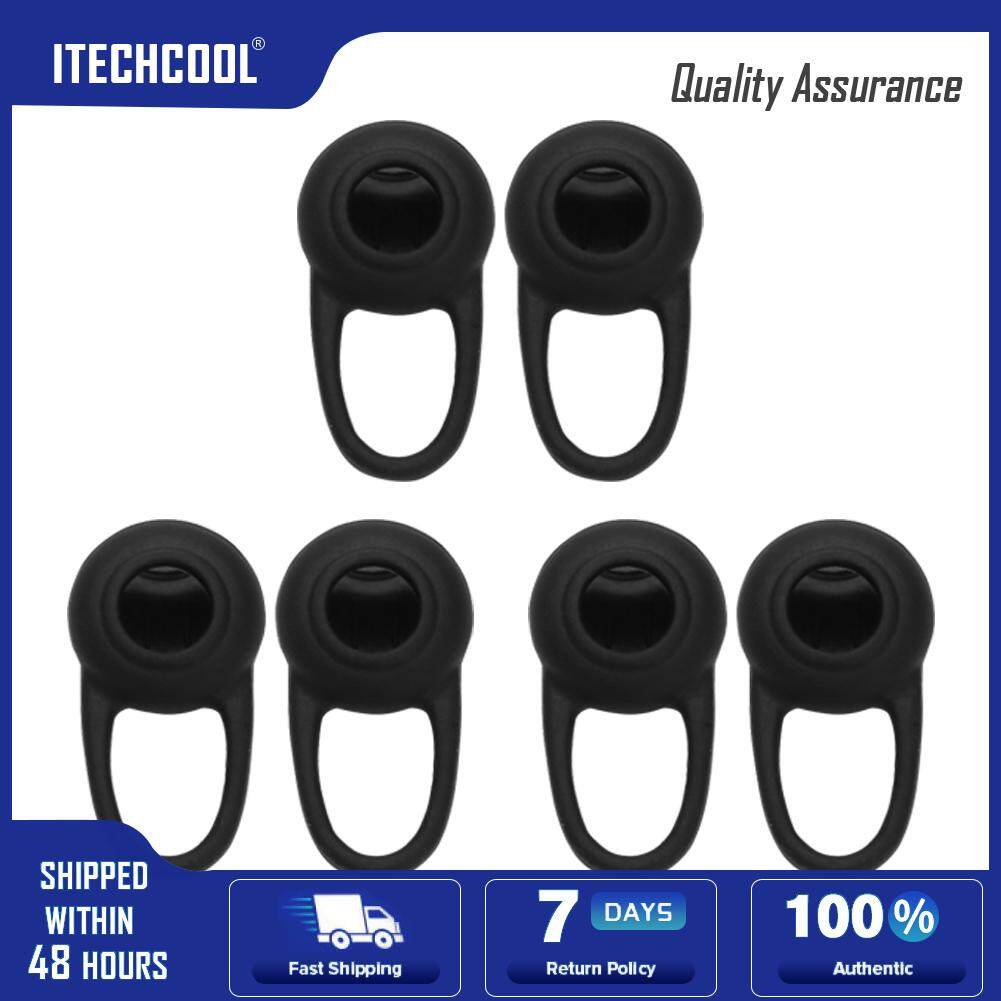 6pcs In Ear Earphone Silicone Earbuds Tips Elastic Ear Sleeve Cover Replace