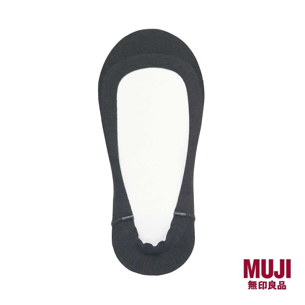 MUJI Ladies Cotton Blend Low Cut Foot Cover with Heel Grip