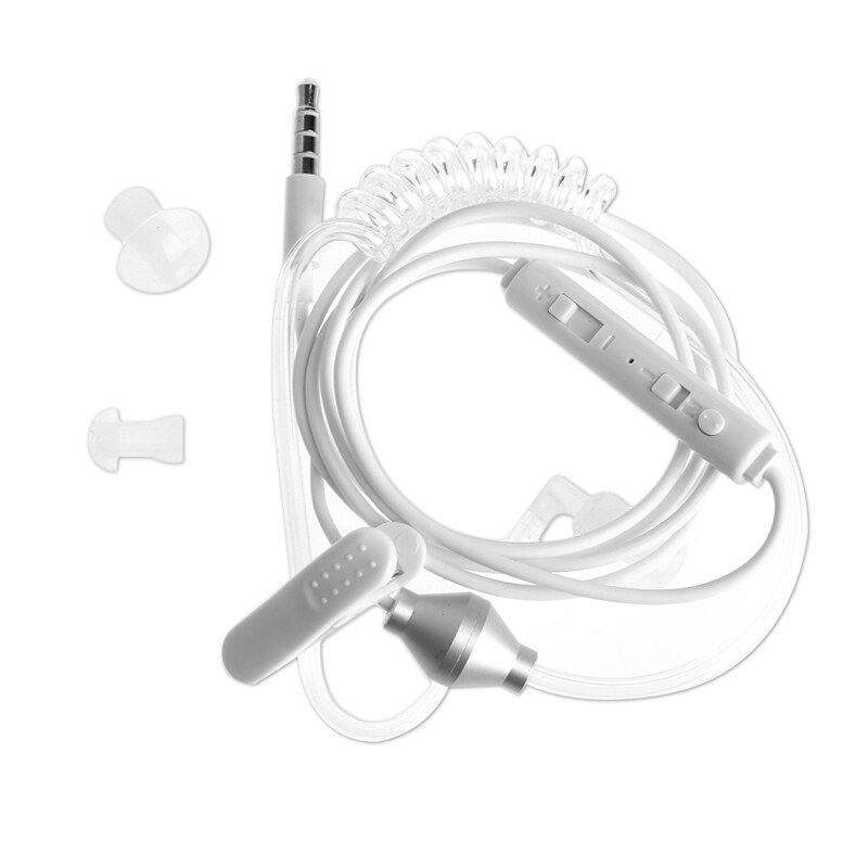 3.5mm In-Ear Anti-Radiation Earphone Air Spring Duct With Mic For Smart Phone