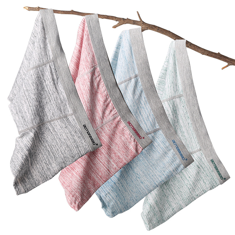 (4pcs set) Men Underwear Men's Cotton Boxer Shorts Comfortable Underpants Men's Panties（55-95kg）