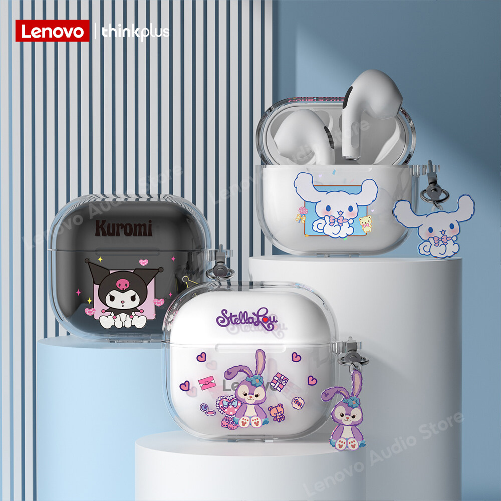 Lenovo LP40 TWS Bluetooth Earphone with Cartoon Case Mini Wireless Earbuds Sport Gaming Bluetooth Headset with Mic Support Call Video