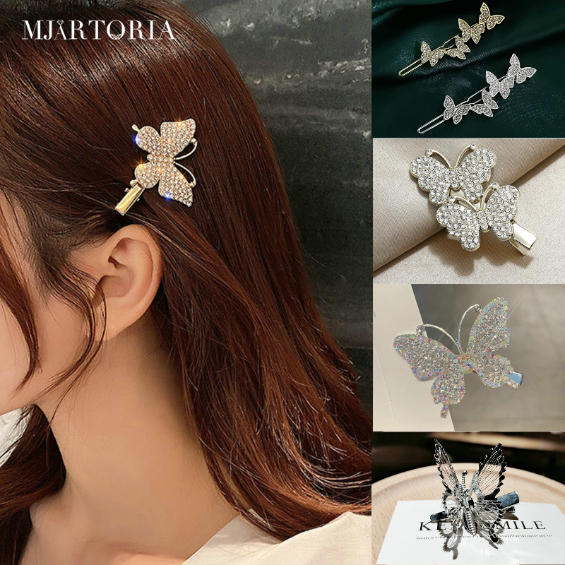 MJartoria Hollow Gold Butterfly Hairpin For Women New Hair Clips For Hair Barrettes Headband Hair Accessories Fashion Jewelry