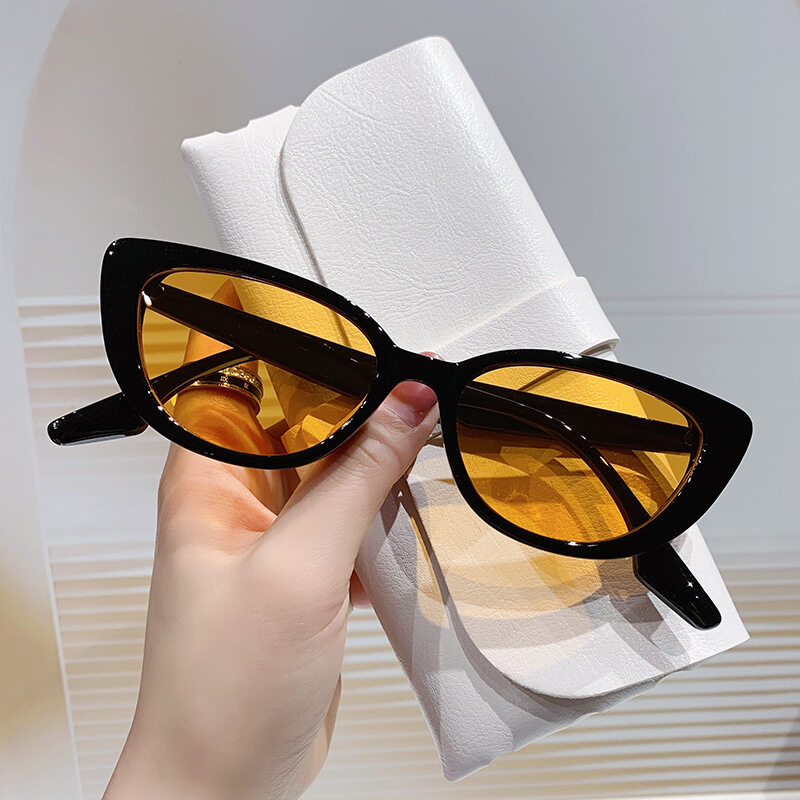 cabecade new fashion trend street shooting cat eye sunglasses fashion triangle glasses men and women frame sunglasses