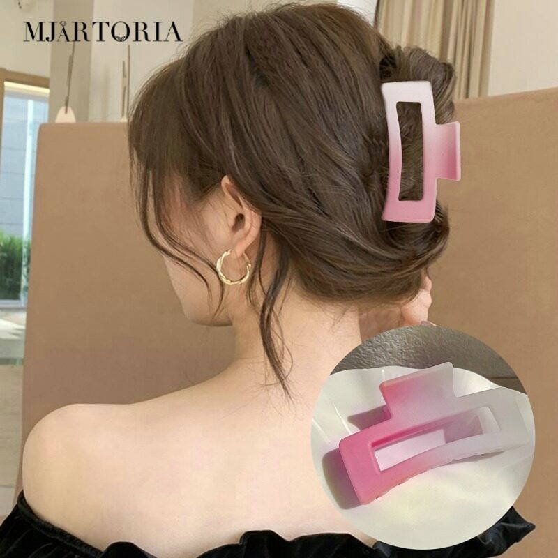 MJartoria Women Colorful Gradient Hair Claw Hairpin Clips Hair Styling Tools Women Girls Hair Accessories