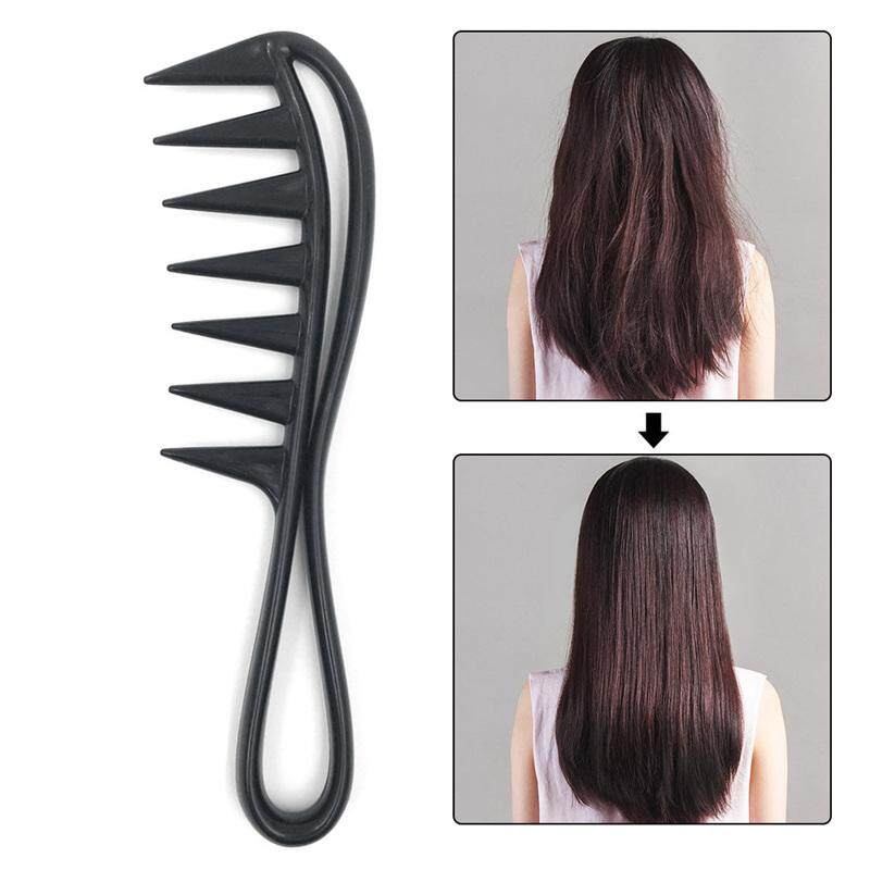MeiYang Wide Tooth Shark Plastic Comb Detangler Curly Hair Salon Hairdressing Comb Massage For Hair Styling Tool