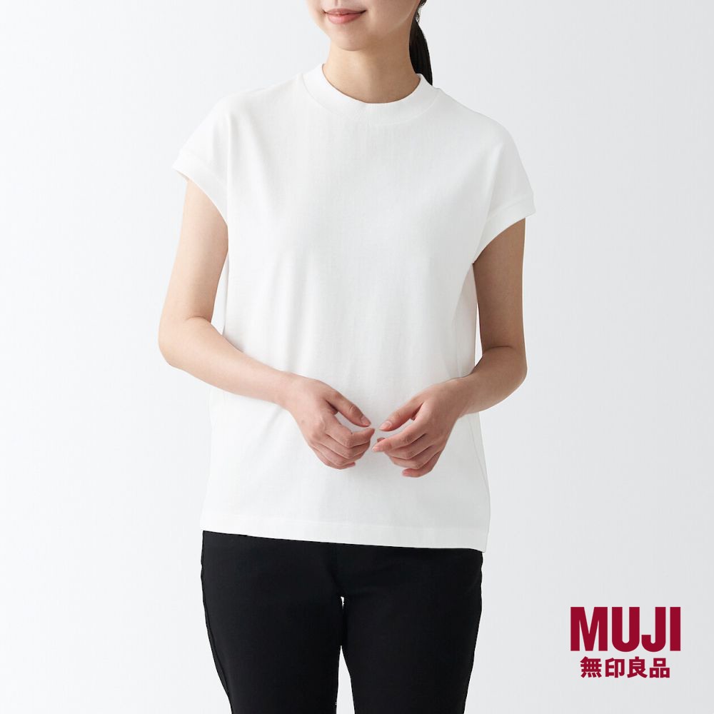 MUJI Ladies Heavy Weight Jersey French Sleeve T-Shirt