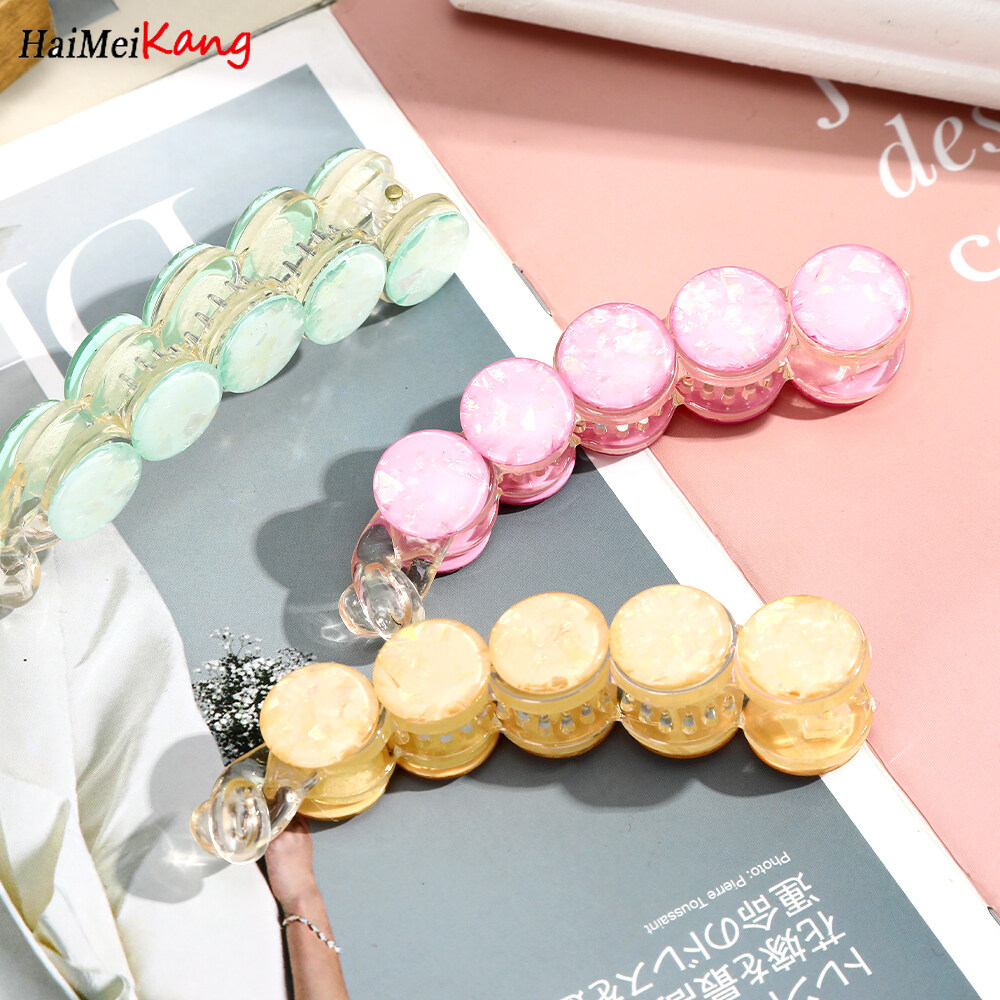 1Pc Korean Fashion Hair Claw Simple Geometric Hair Clip Ponytail Hairpin Banana Clip Hair Accessories