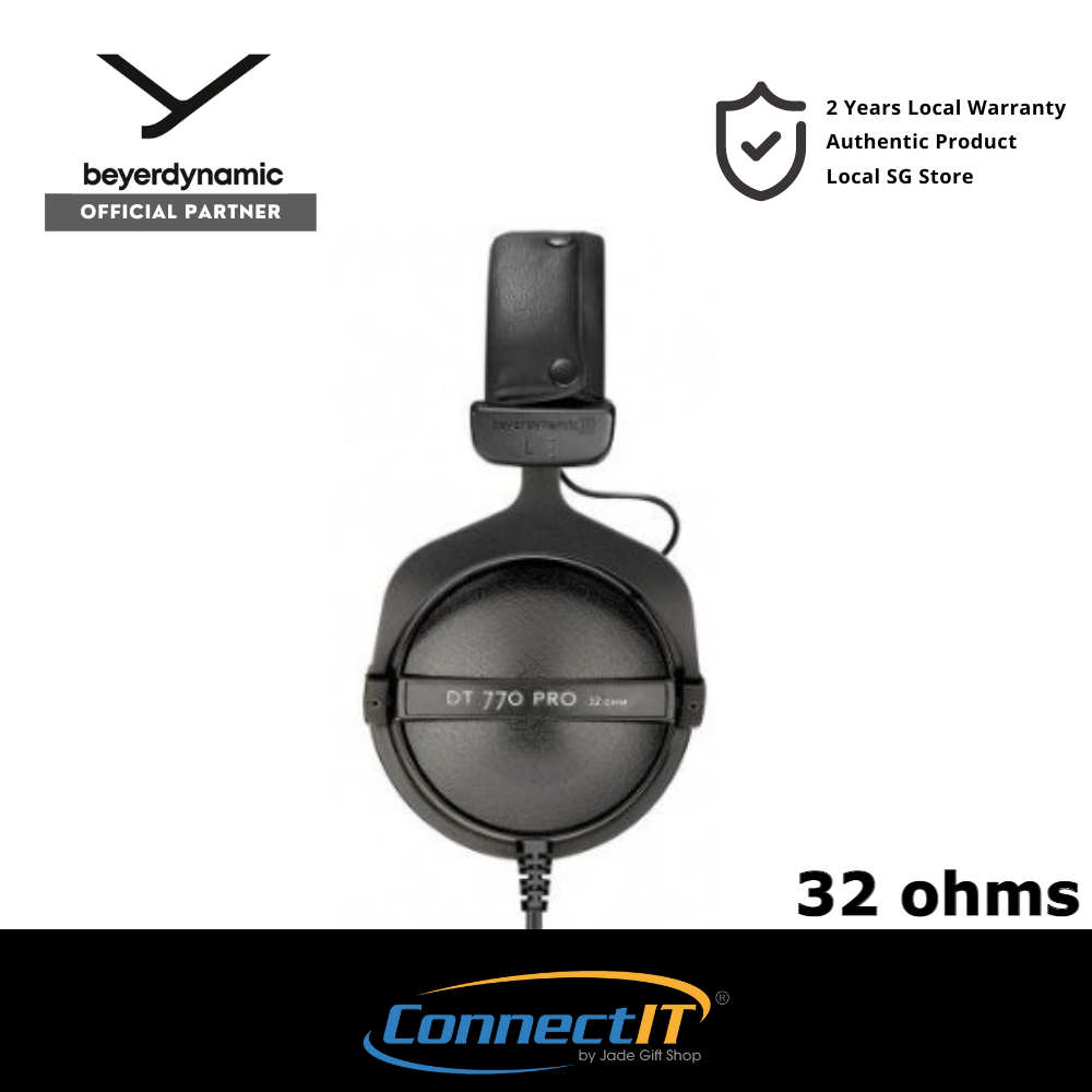 Beyerdynamic DT770 PRO 32ohms/80ohms/250ohms well-built, durable and great-sounding closed-back (2 Year Local Warranty)