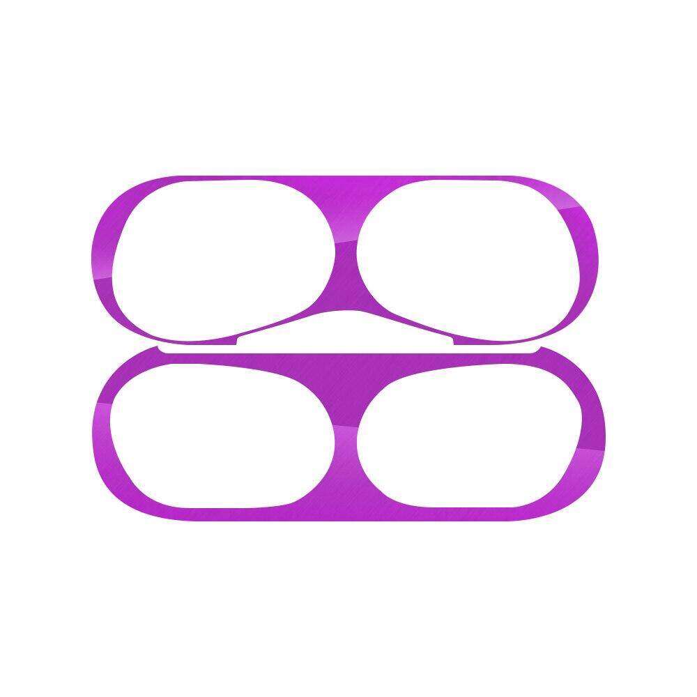 Ultra Thin Dust-proof Electroplate Metal Protective Cover for Airpods Pro Bluetooth Earphone Charging Case Metal Film Sticker for AirPods Pro 2