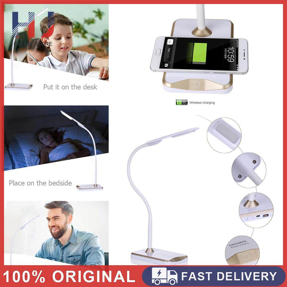ALLOYSEED LED Desk Lamp Eye Protection Wireless Charging Desktop Lights-114217