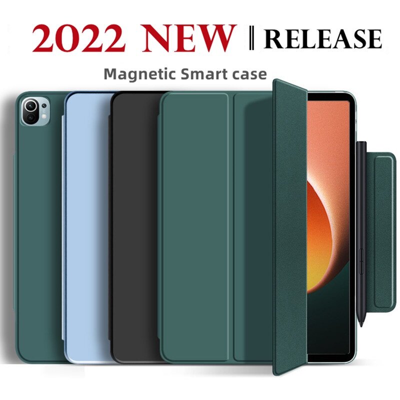 Magnetic Smart case For Xiaomi mi Pad 5 Pro 12 4 inch 2022 With Auto Wake UP for Xiaomi Pad 5 Cover for mi pad 5 5 Pro Cover