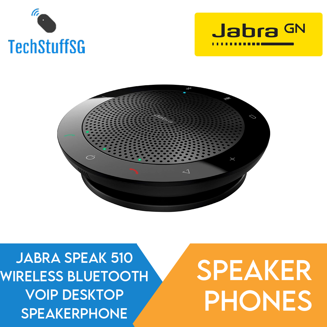 Jabra Speak 510 Wireless Portable VoIP Desktop Speakerphone with USB and Bluetooth connection