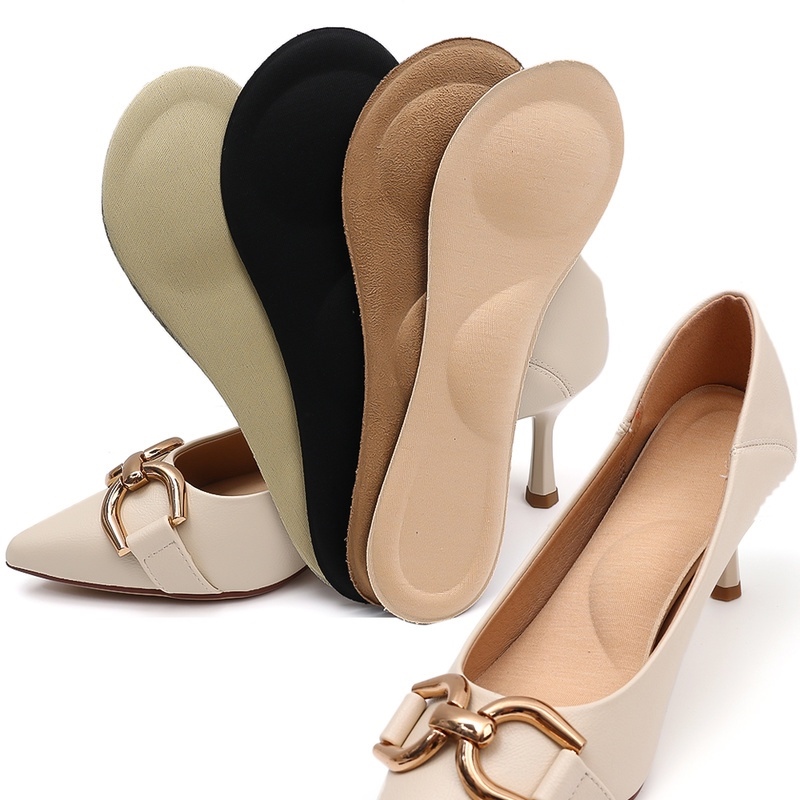 ♟ 1 Pair Women Comfort Breathable Memory Foam Insoles /High-heeled Anti-slip Shoes Insoles /Pain Relief Foot Protector Antislip Cushion Pad