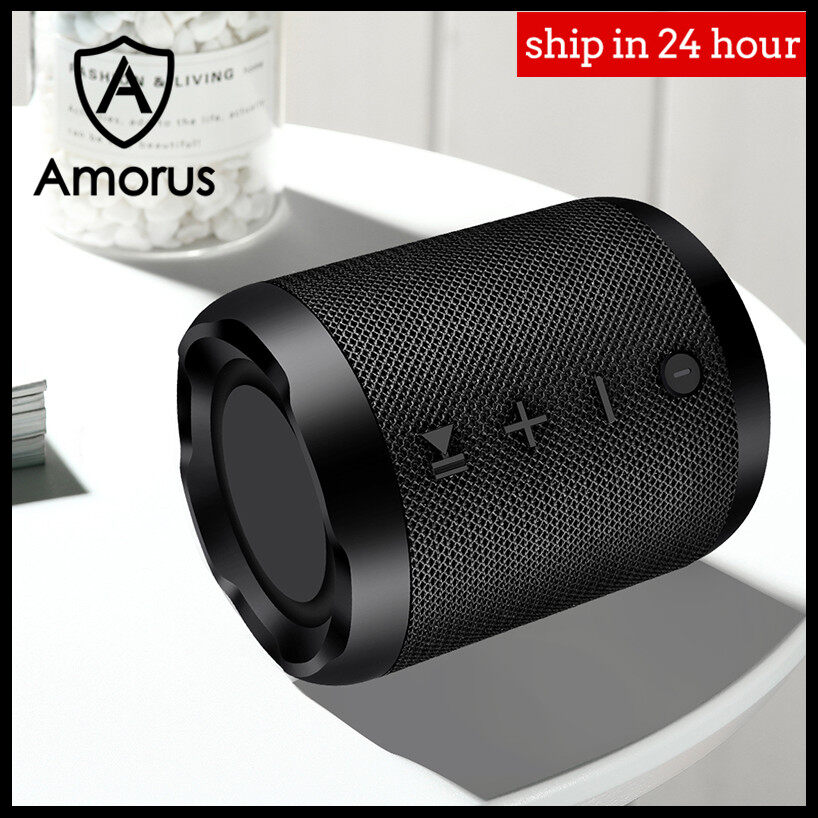Amorus Portable Wireless FM Desktop Subwoofer Stero Bluetooth Speaker