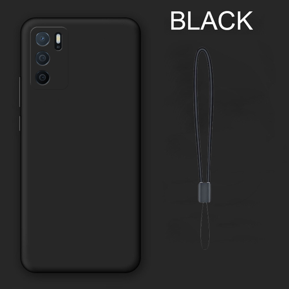 For OPPO A16 Phone Case Liquid Silicone Ultra Thin and Light Design Soft TPU Full Cover Shockproof Protection Back Cover