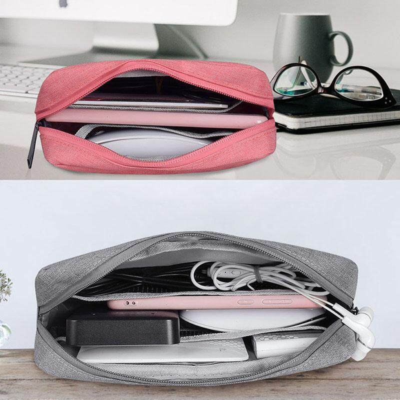 Fashion Digital Accessories Storage Bag Portable Waterproof USB Cable Earphone Charge Power Organizer Makeup Bag Travel Pouch