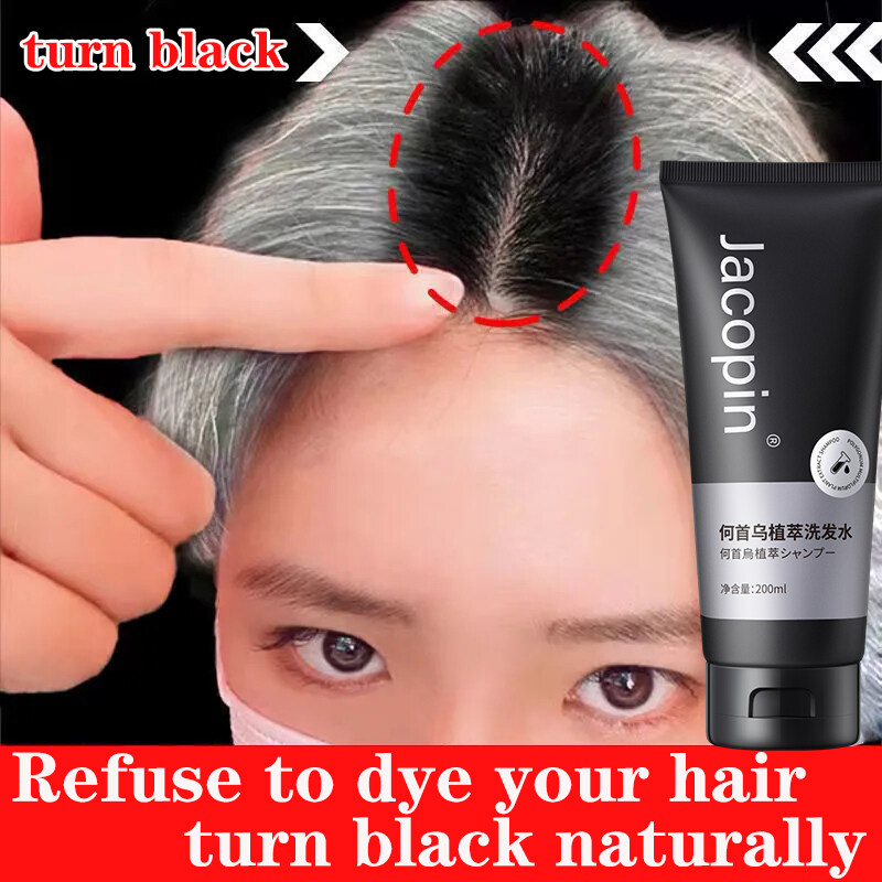 【Greentouch】Polygonum Multiflorum Shampoo Hair Herbal Essence Shampoo Hair Treatment For Hair Growth Go White And Turn Black