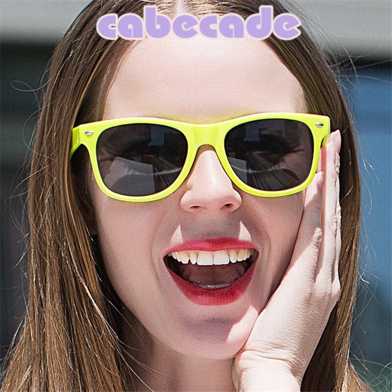 Cabecade Classic Square Sunglasses Women Men Colorful Frame Glasses for Gift Party Promoting Festival Wholesale Customize Logo