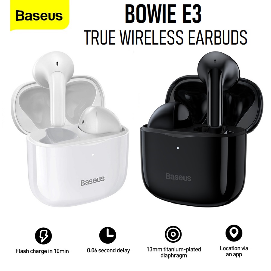 Baseus Bowie E3 True Wireless Earbuds Bluetooth Earphone TWS Headset with Mic