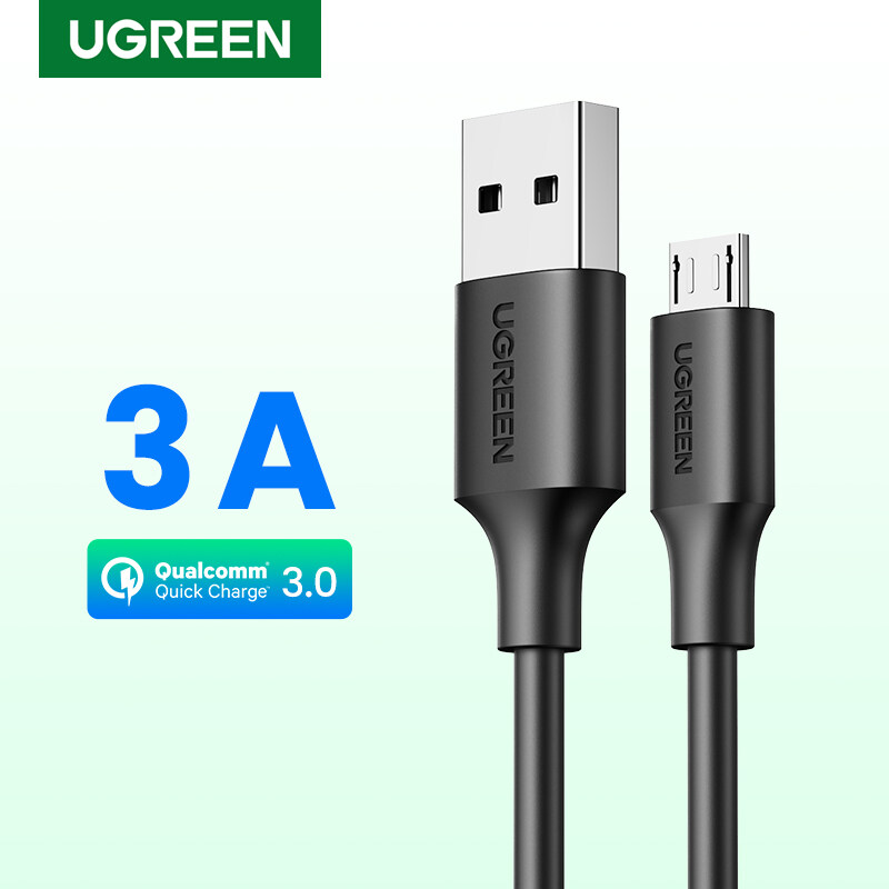UGREEN Micro USB Cable 3A Cable for android phone Fast Charge cord USB Data Cable for vivo y11, Huawei y7 prime 2019, oppo a5s, samsung J7 pro Charging Cable