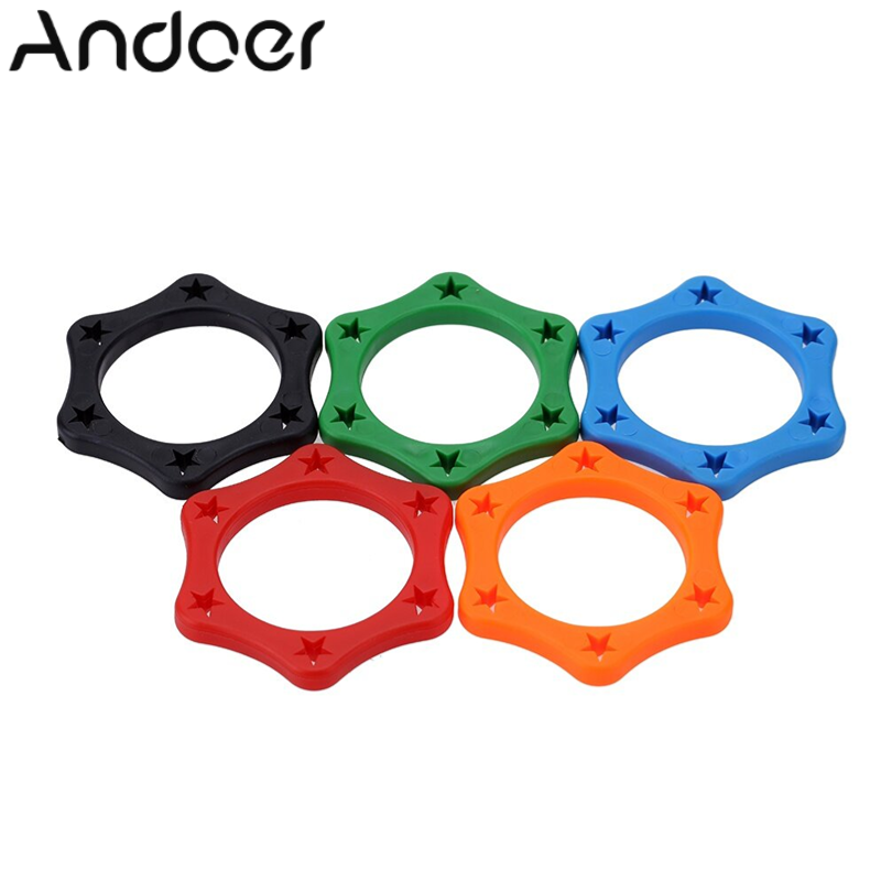 5pcs Rubber Wireless Handheld Microphone Anti-rolling Protection Ring