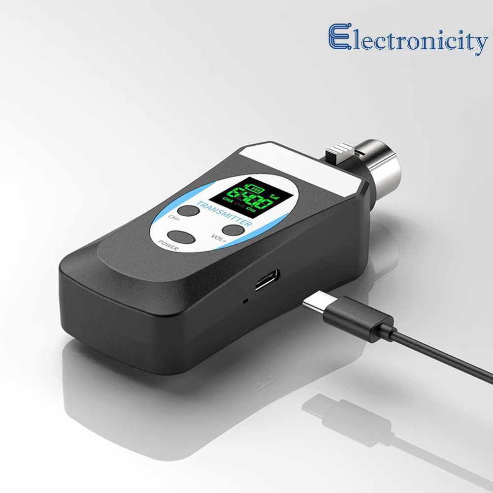 Wireless Transmitter Receiver Kit Rechargeable Microphone Wireless Transmitter Receiver Noise Reduction With HD Display for Home Theater