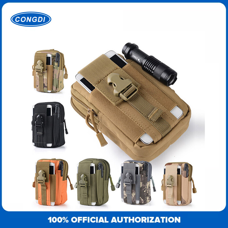 CONGDI Tactical Waist Bag Men Outdoor Sport Pouch Multi-purpose Universal Waterproof Waist Pouch Belt Tool Organizer