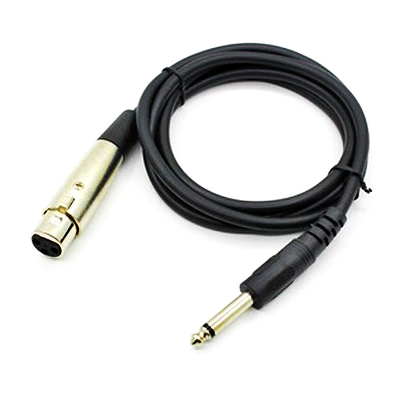 【1.5m/3m/5m/10m】Microphone Wire Cord XLR Female To Jack 6.35mm Male Plug Audio Lead Microphones Cable