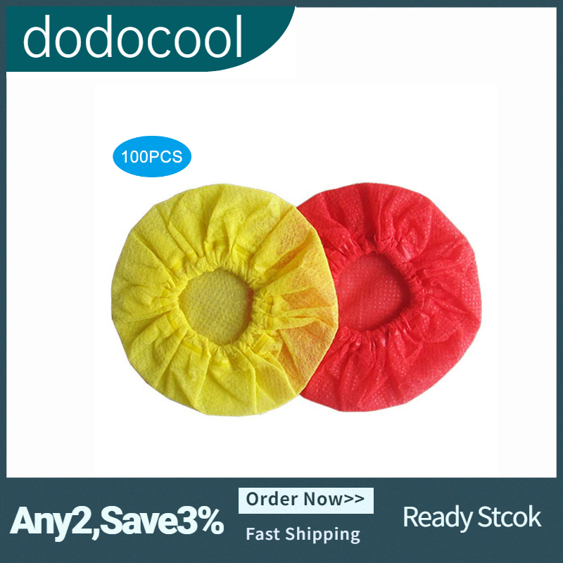 【Ready】dodocool 100Pcs Eco-friendly Microphone Covers Windscreen Dustproof Protection Mike Cover (Black)