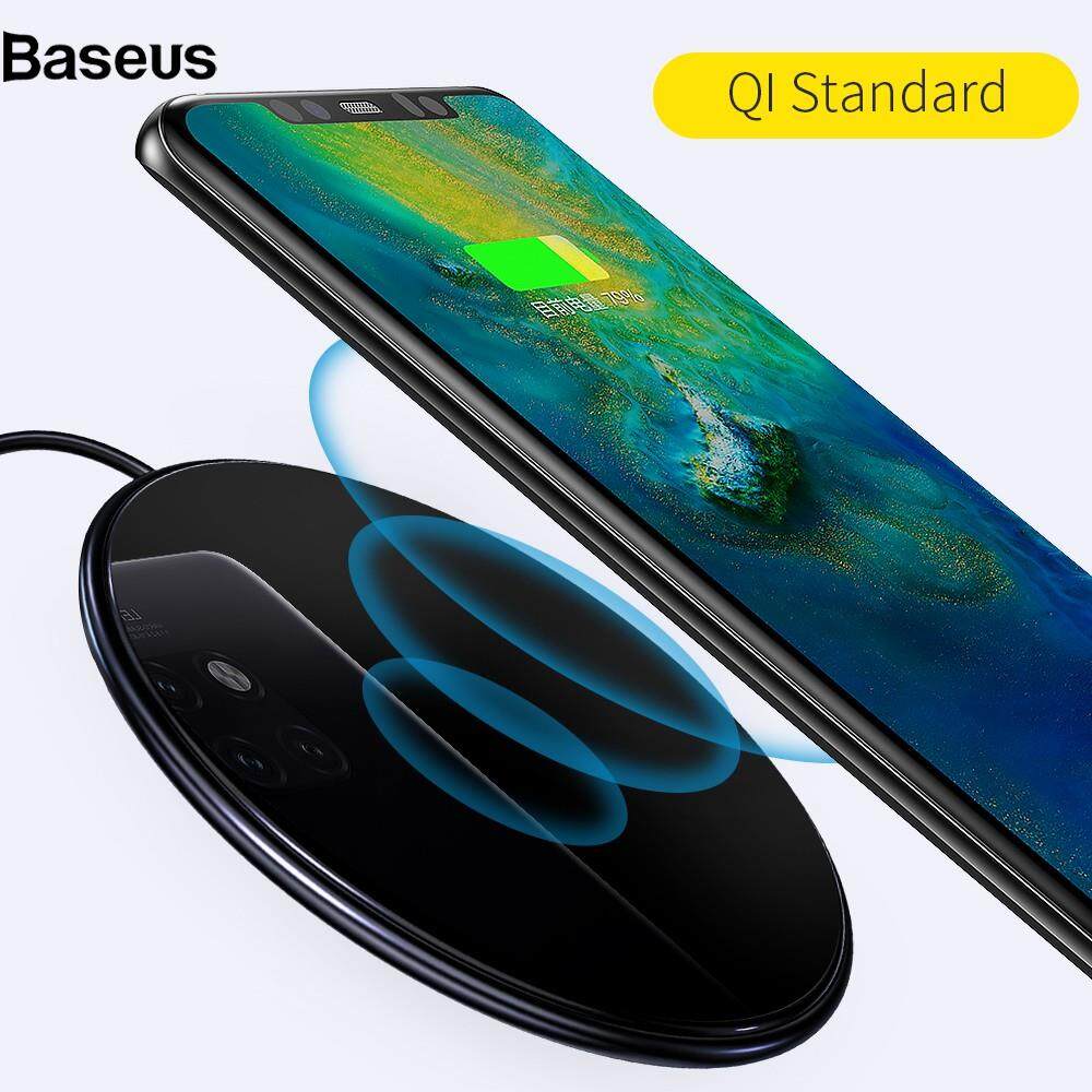 Wireless Charger ESSAGER 10W Ultra thin Wireless Charger Round Wireless Charging Pad for iPhone Xiaomi Samsung
