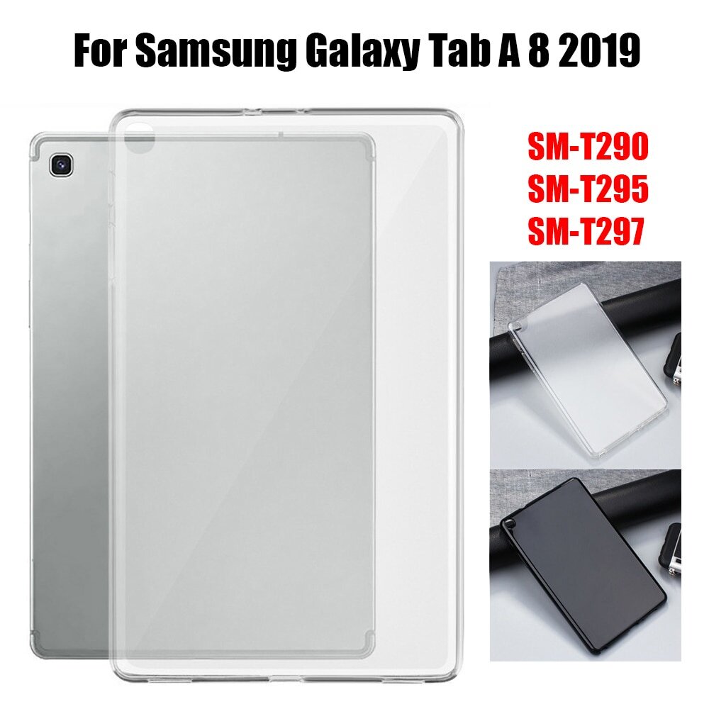 Clear Tablet Case For Samsung Galaxy Tab A 8 2019 8.0 SM-T290 T295 TPU Solf Protective Case Shock-proof Cover Coque Fundas Shell