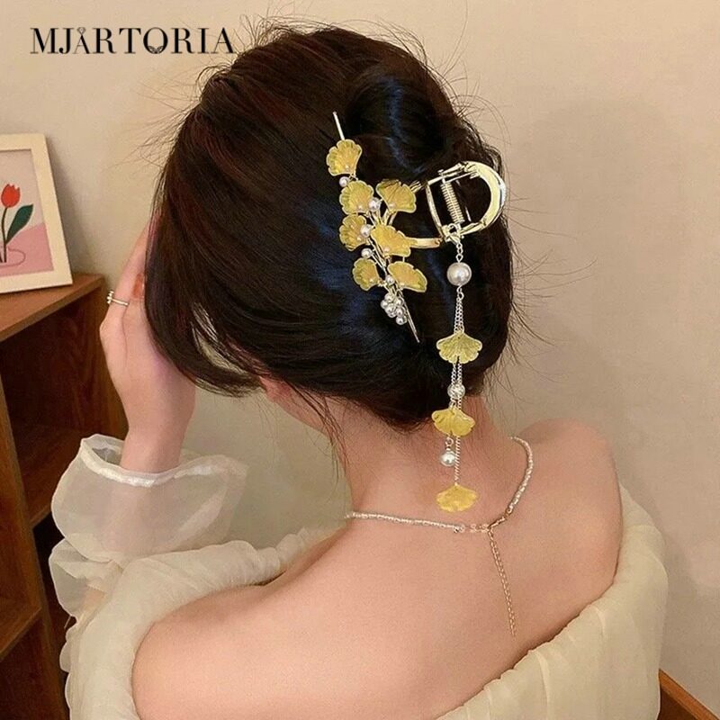 MJartoria Fashion Hair Clip Retro Clip Women Banquet Metal Crab Hair Jewelry