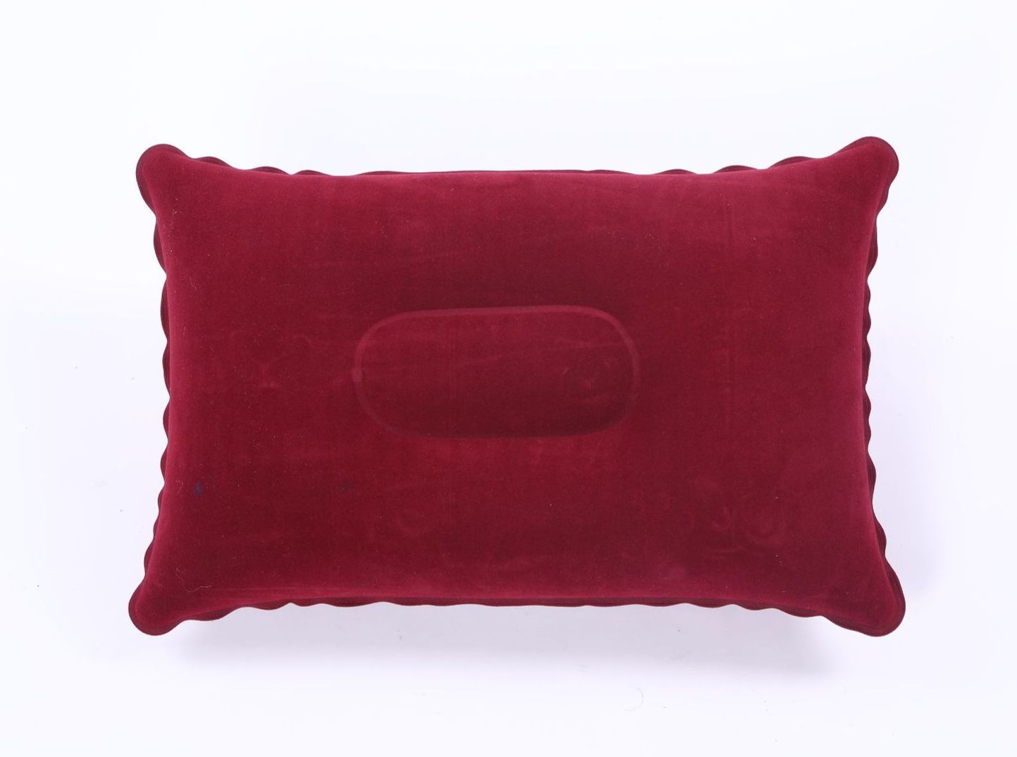 Camping Pillow Travel Car Hiking Camping Rest Flocking Cushion Inflatable Air Pillow Square