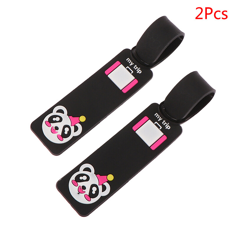 MH 2Pcs Luggage Tag Cover Travel Accessories Suitcase ID Address Holder Baggage