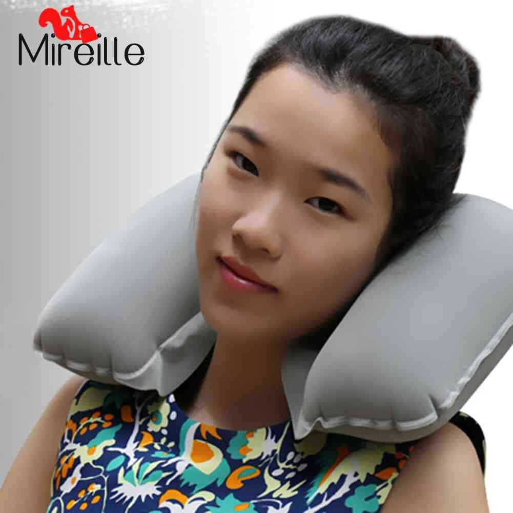 Portable Inflatable Pillow Camping Travel Sleeping Break Neck Pillows Cushi