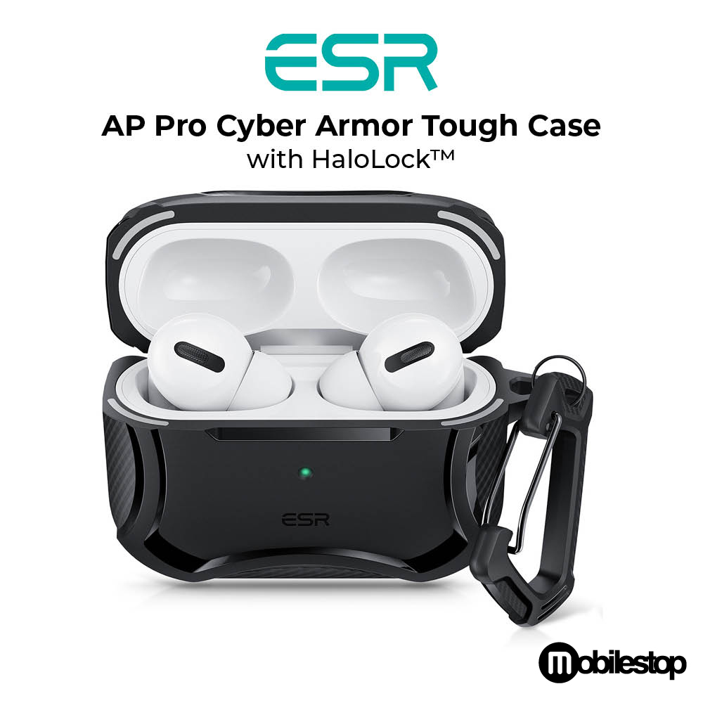 ESR Airpods Pro Cyber Armor Tough Case with HaloLock