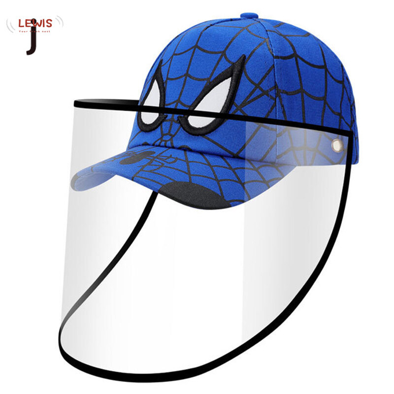 Lewis【Hot sale】 Face Protective Shield Sun Hat Cap Saliva-proof Face Splash Proof Anti-fog for Kids