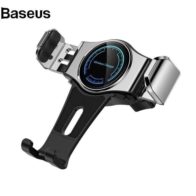 Baseus T3 15W Wireless Charger 360 Degree Rotatable Car Mobile Phone Bracket Air Outlet Cellphone Stand