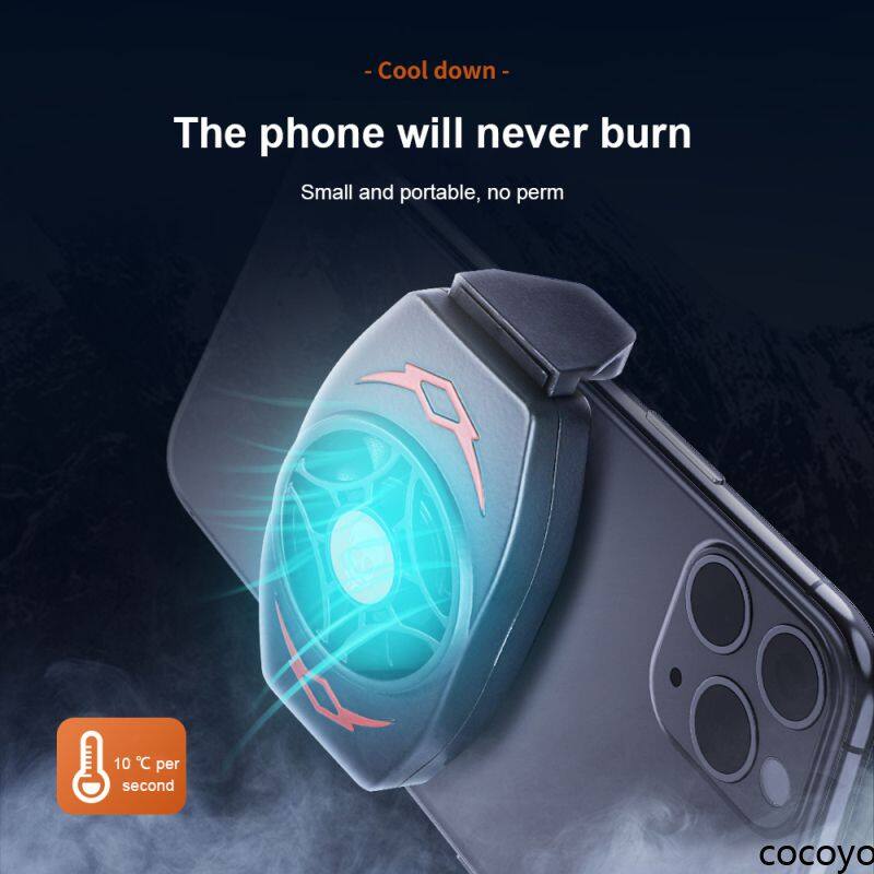 USB Phone Cooling Fan, Portable Mobile Phone Radiator ,Mobile Phone Cooler Accessories Portable Cooling Fan Game Mobile Phone Cooler USB Powered Cell Phone Radiator Snap-on Cooling Tool[yococo]