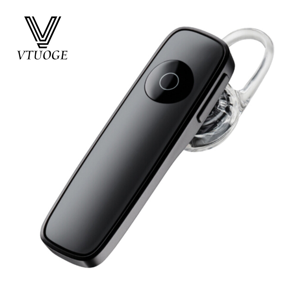VTUOGE M165 Mini Bluetooth Earphone Stereo Bass Earbuds Handsfree Earloop headphone Wireless Headsets Earpiece With Mic For All Smart Phones