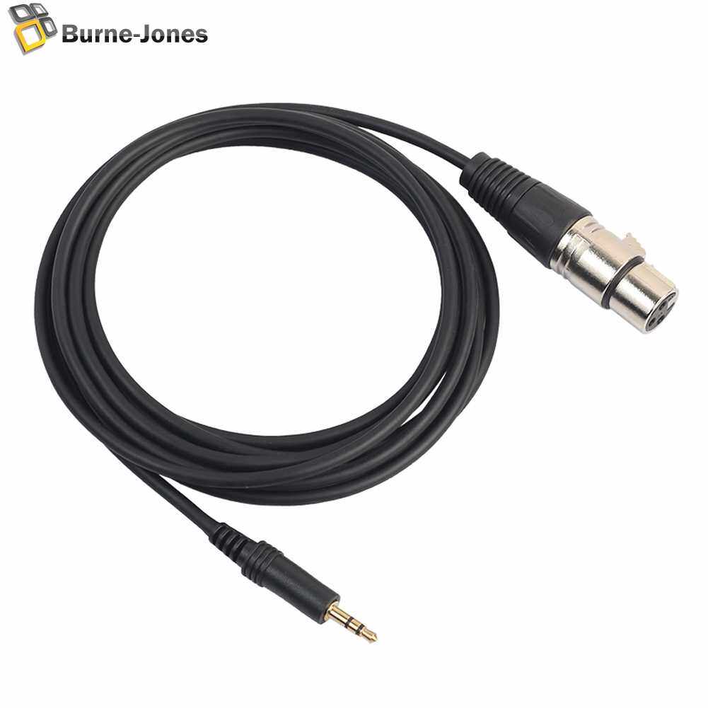 XLR 3Pin Female to 3.5mm TRS Male Audio Cable Microphone Cord for Phone