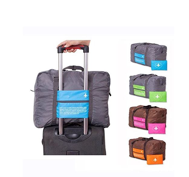 [Local Seller] 32L Foldable Travel Luggage Bag Big Size Folding Carry-on Holdall Duffle bag Foldable Suitcase Wheeled Travel Bag