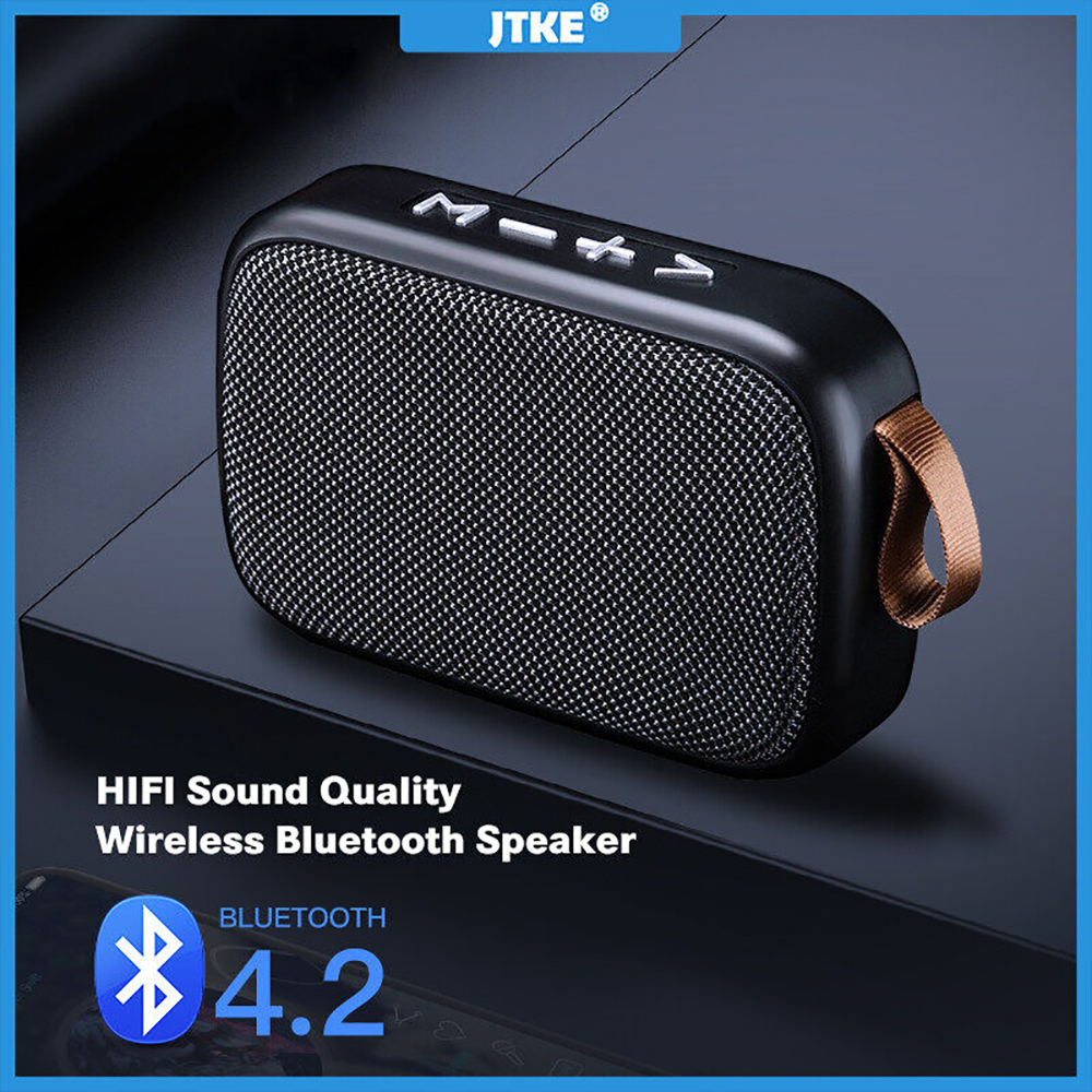 JTKE Portable Wireless Bluetooth Speaker 3D Stereo Music Surround External Loudspeaker FM Music Player Support TF Card
