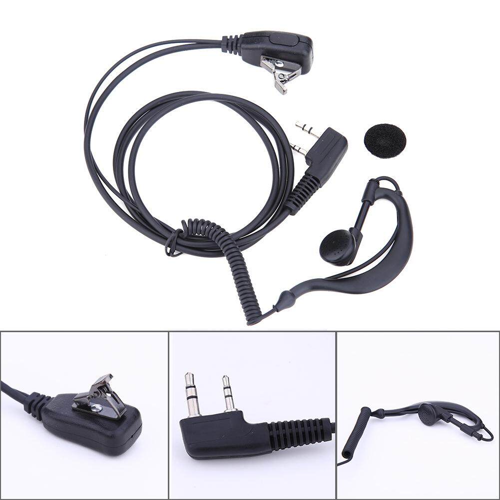 2 PIN Earpiece Headset PTT MIC for BAOFENG UV5R for KENWOOD